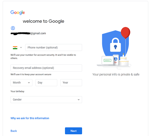Create your Google Account