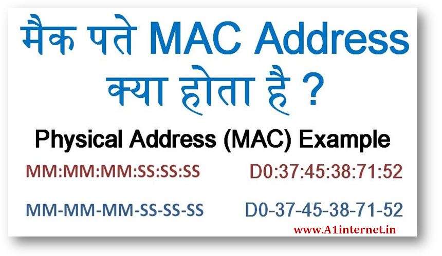 मैक पते MAC Address