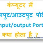कंप्यूटर में इनपुट/आउटपुट पोर्ट (input/output Port) क्या होता है ?