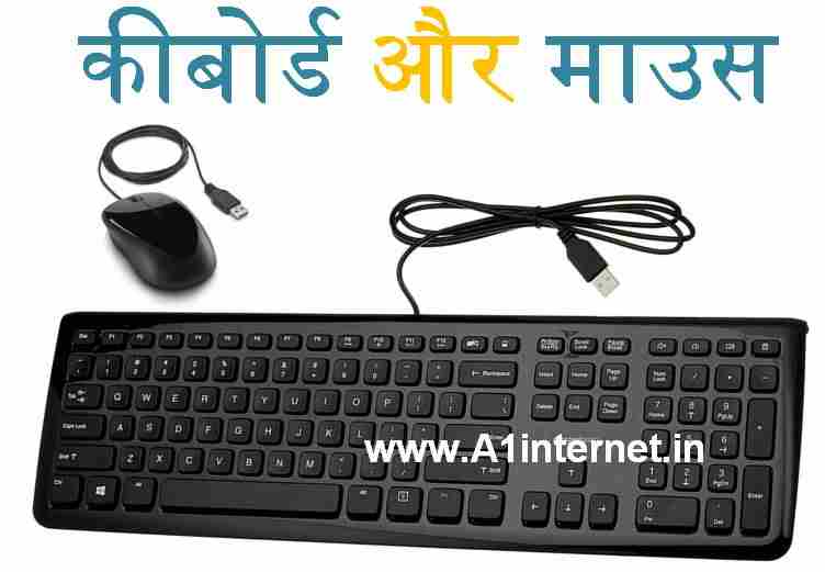 कीबोर्ड और माउस क्या होता है और कितने प्रकार के है ?